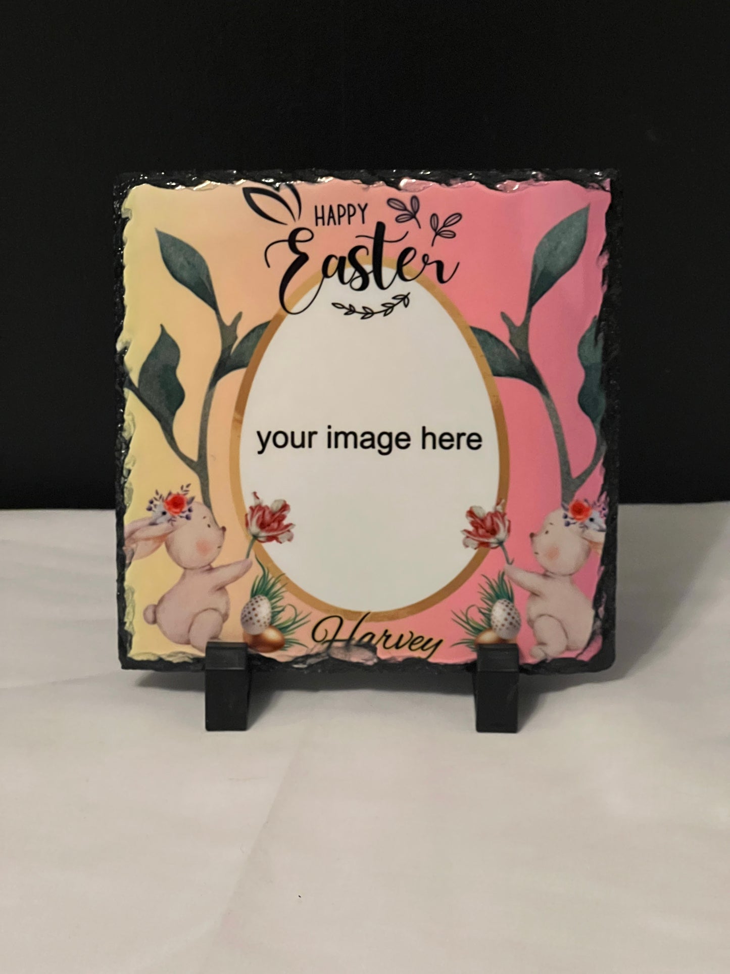 Ombré Easter Bordered Slate