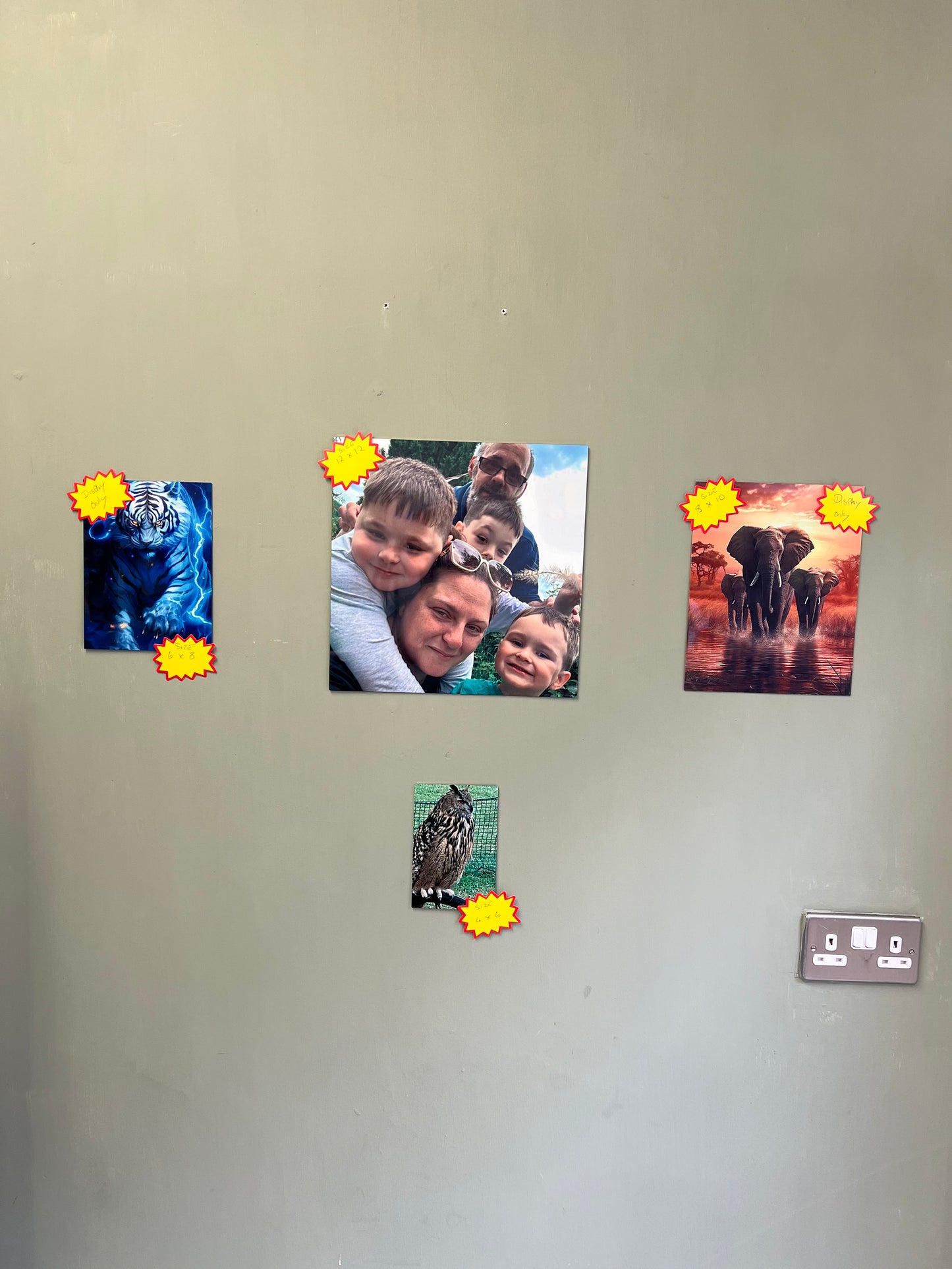 Square Ultra HD Gloss finish metal photo 1.15mm thick