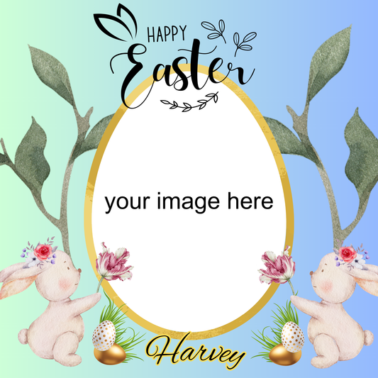 Ombré Easter Bordered Slate