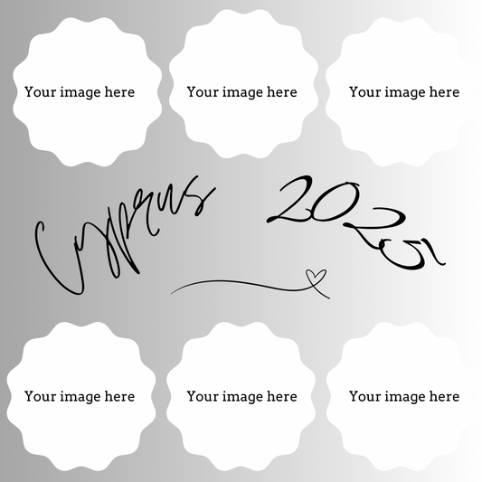 6 Photo Bordered slate