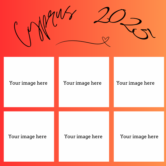 6 Photo Bordered Photo Slate