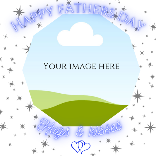 Stars and Hearts Bordered Slate